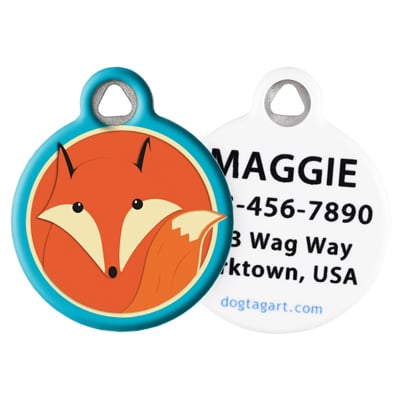 Foxy Paws Dog Tag Art Pet ID Tag – LupinePet®
