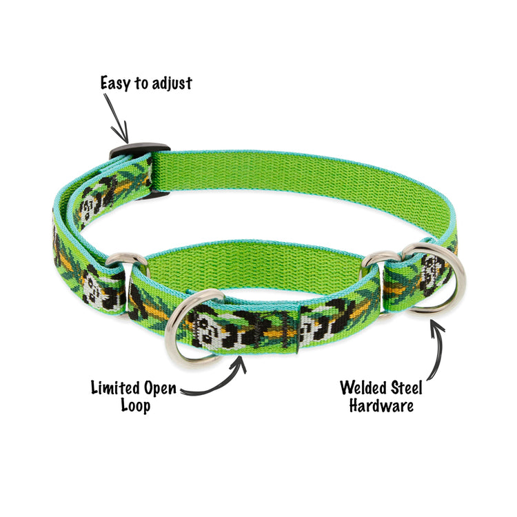 LupinePet martingale collar in Panda Land from our Original Designs Collection. 