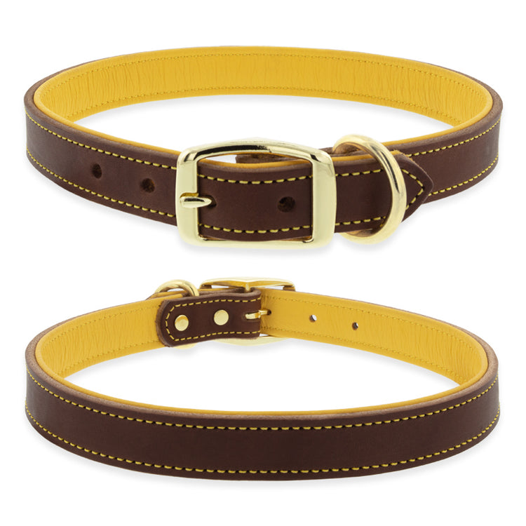 Leather Dog Collar in the Deer Ridge Collection by Weaver? Seen here in 1? wide 