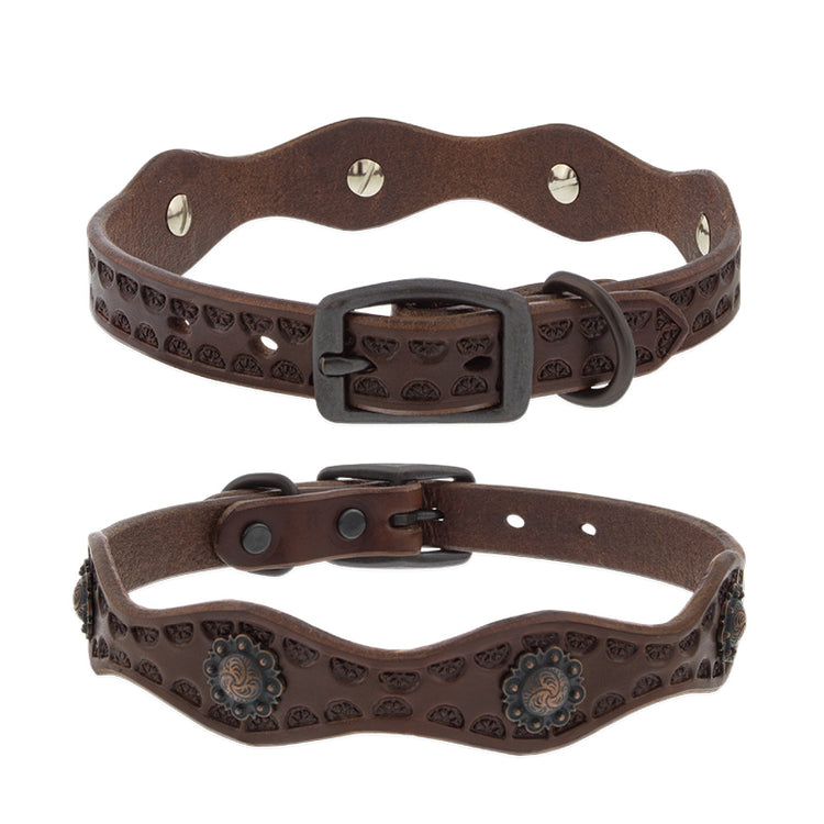 Leather Dog Collars in the Sundance Collection by Weaver? from LupinePet