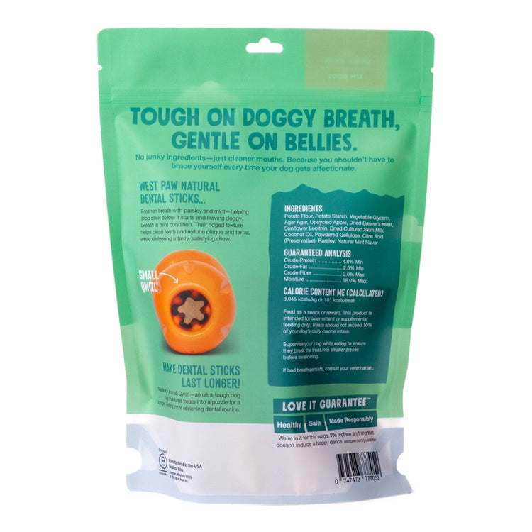 West Paw Dental Sticks package information