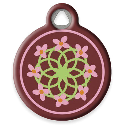 Pet ID Tag | LupinePet Cherry Blossom |Made by Dog Tag Art