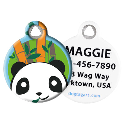 Front and Back of Dog Tag Art Pet ID Tag