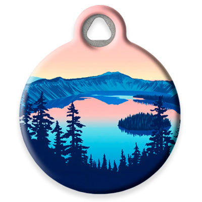 
                    
                      Pet ID Tag from LupinePet by Dog Tag Art in the Crater Lake Design
                    
                  