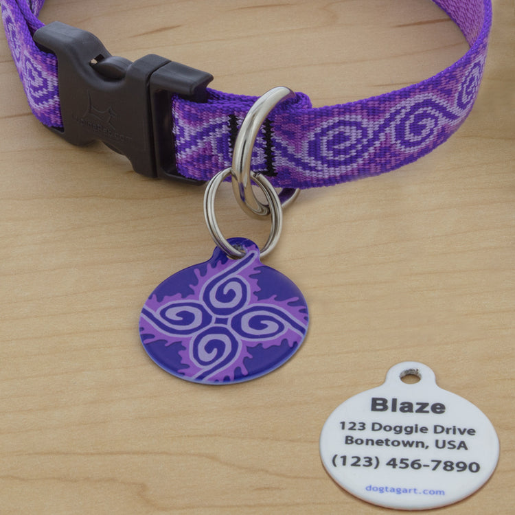 
                    
                      Pet ID Tag from LupinePet by Dog Tag Art – Panda Land Design front and back
                    
                  