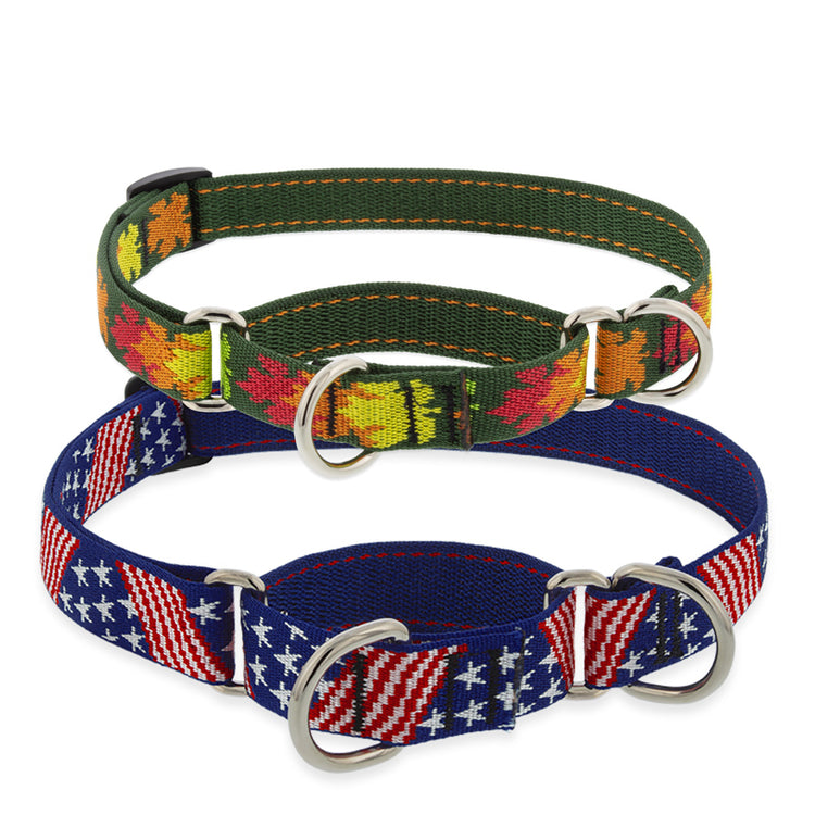Martingale Collars  by LupinePet in MicroBatch Limited Designs Old Glory and High Country