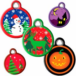 Dog Tag Art ID Tags in LupinePet Holiday Designs category image