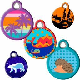 Dog Tag Art ID Tags in Lupine Microbatch Designs category image