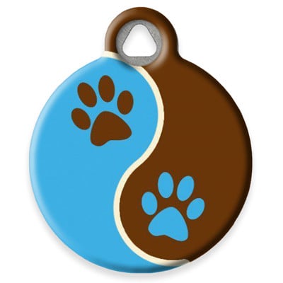 LupinePet Muddy Paws Pet ID Tag by Dog Tag Art