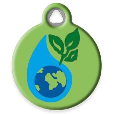 LupinePet Earth Day Pet ID Tag by Dog Tag Art
