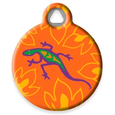 LupinePet Go Go Gecko Pet ID Tag by Dog Tag Art