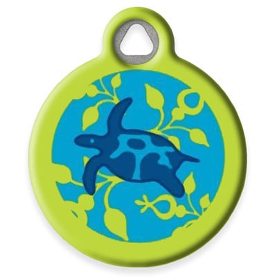 LupinePet Turtle Reef Pet ID Tag by Dog Tag Art