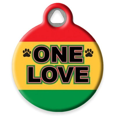 LupinePet One Love Pet ID Tag by Dog Tag Art