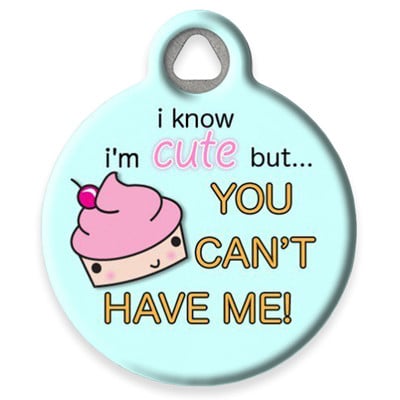 LupinePet Cute as a Cupcake Pet ID Tag by Dog Tag Art