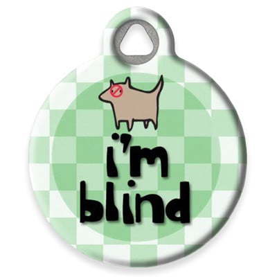 LupinePet I'm Blind Pet ID Tag by Dog Tag Art
