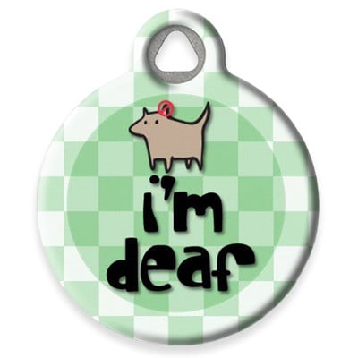 LupinePet I'm Deaf Pet ID Tag by Dog Tag Art