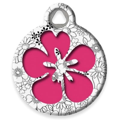 LupinePet Flower Pet ID Tag by Dog Tag Art