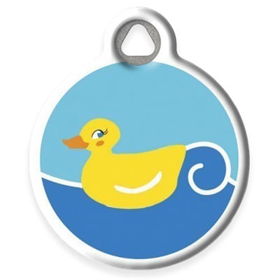 LupinePet Just Ducky Pet ID Tag by Dog Tag Art