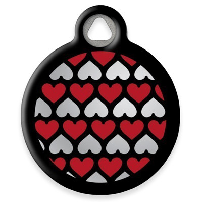 Pet ID Tag from LupinePet by Dog Tag Art - Love struck Design