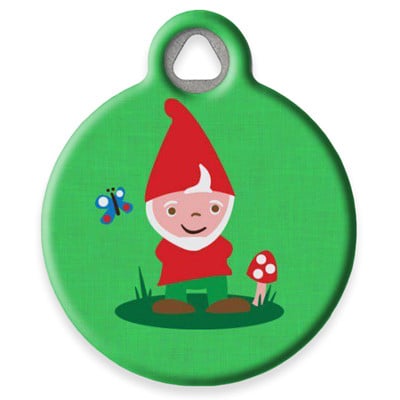 LupinePet Gnome Place Like Home Pet ID Tag by Dog Tag Art