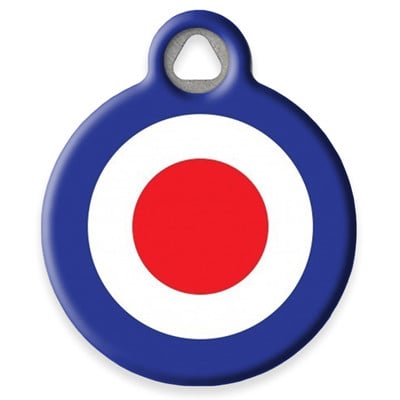 LupinePet 60's Mod Roundel Pet ID Tag by Dog Tag Art