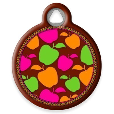 LupinePet Candy Apple Pet ID Tag by Dog Tag Art