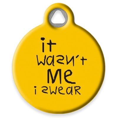 LupinePet It Wasn't Me Pet ID Tag by Dog Tag Art