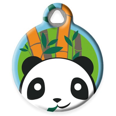 LupinePet Panda Land Pet ID Tag by Dog Tag Art