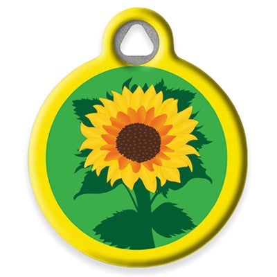 Sunflower dog tag hotsell