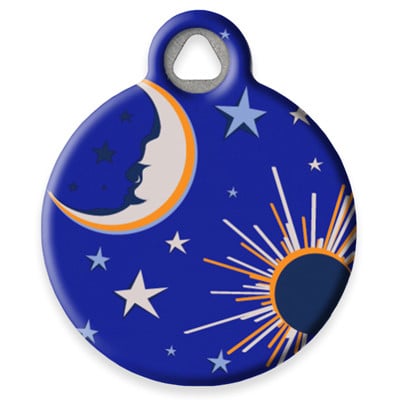 LupinePet Starry Night Pet ID Tag by Dog Tag Art