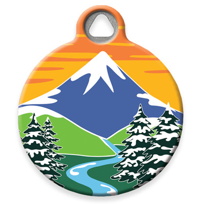 Pet ID Tag from LupinePet by Dog Tag Art in the High Country Design
