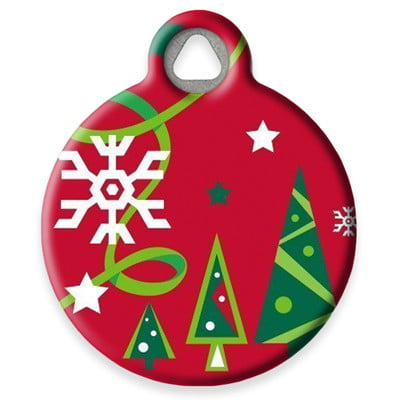 LupinePet Christmas Cheer Pet ID Tag by Dog Tag Art