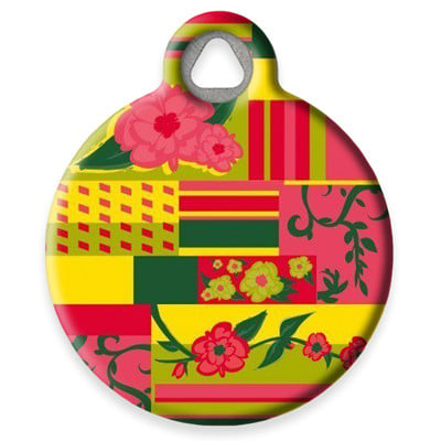 LupinePet Flower Patch Pet ID Tag by Dog Tag Art