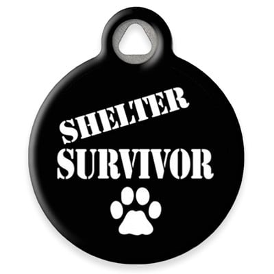 LupinePet Shelter Survivor Pet ID Tag by Dog Tag Art