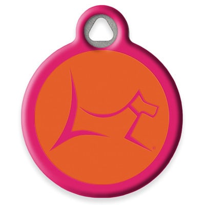 LupinePet Sunset Orange Pet ID Tag by Dog Tag Art