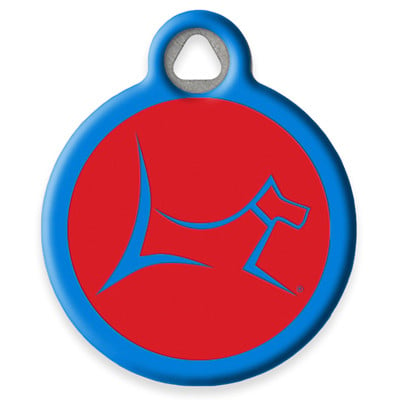 LupinePet Derby Red Pet ID Tag by Dog Tag Art