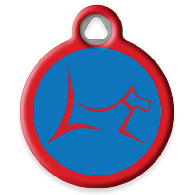LupinePet Newport Blue Pet ID Tag by Dog Tag Art