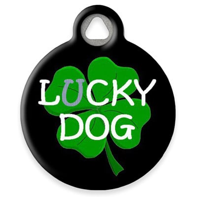 LupinePet Lucky Dog Pet ID Tag by Dog Tag Art