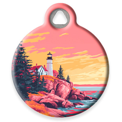 Pet ID Tag from LupinePet by Dog Tag Art in the Acadia Design