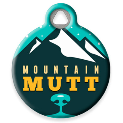 Pet ID Tag from LupinePet by Dog Tag Art in the Mountain Mutt Design