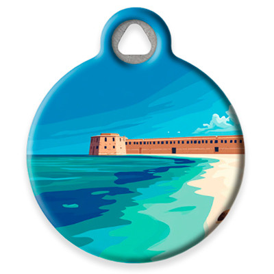 Pet ID Tag from LupinePet by Dog Tag Art in the Dry Tortugas Design