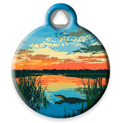 Pet ID Tag from LupinePet by Dog Tag Art in the Everglades Design