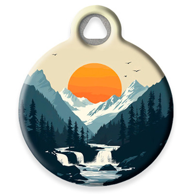 Pet ID Tag from LupinePet by Dog Tag Art in the Explore Outdoors Design