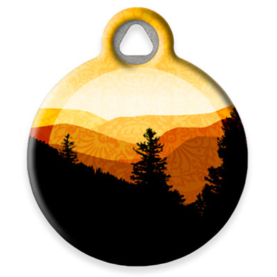 Pet ID Tag from LupinePet by Dog Tag Art in the Golden Mountains Design