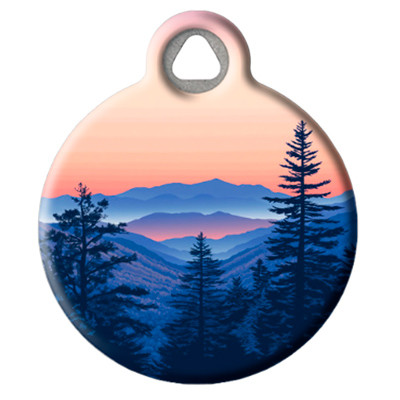 Pet ID Tag from LupinePet by Dog Tag Art in the Great Smoky Mountains Design