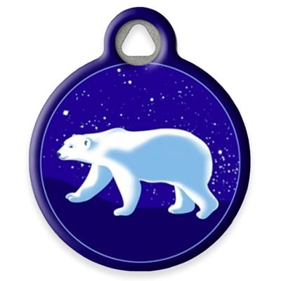 LupinePet Polar Paws Pet ID Tag by Dog Tag Art