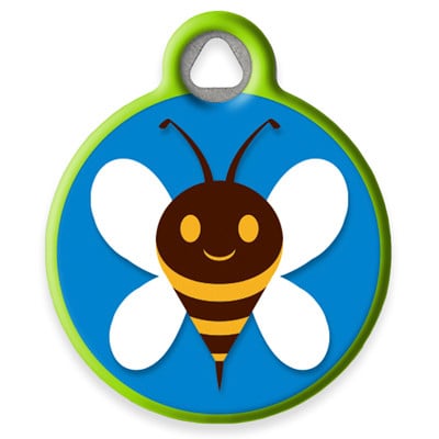 LupinePet Bees Pet ID Tag by Dog Tag Art