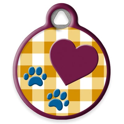 LupinePet Country Paws Pet ID Tag by Dog Tag Art