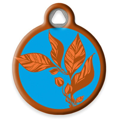 LupinePet Copper Vine Pet ID Tag by Dog Tag Art