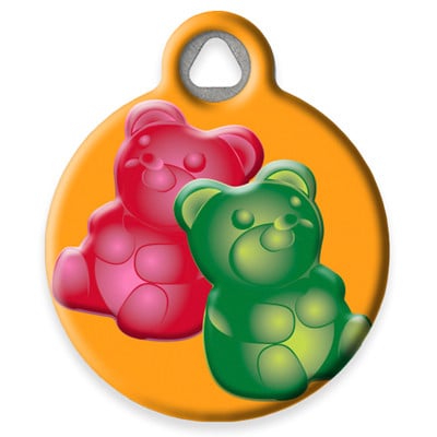 LupinePet Jelly Bears Pet ID Tag by Dog Tag Art
